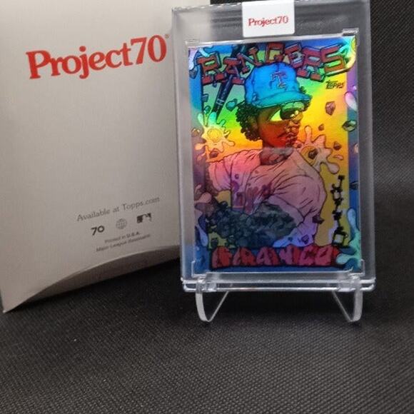 Topps Project 70 card# 802.  Rainbow Foil 35/70  Julio Franco by Distortedd - Picture 2 of 8